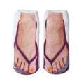 Socks with nail print