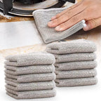 Dishcloth made of silver wire