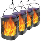 Solar LED Flame Lantern – Decorative Outdoor Lighting for Garden and Terrace with Hanging Possibility