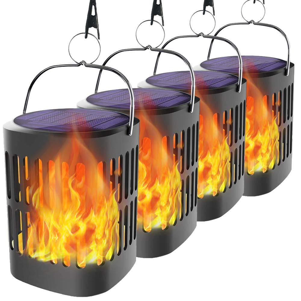 Solar LED Flame Lantern – Decorative Outdoor Lighting for Garden and Terrace with Hanging Possibility