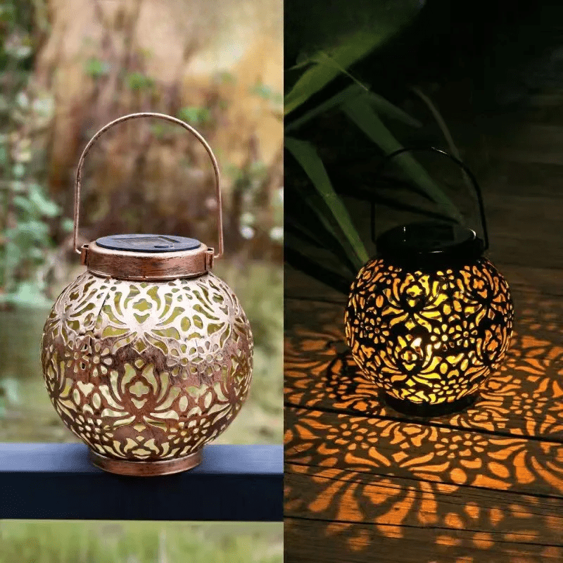Solar powered garden lamp