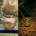 Solar powered garden lamp