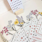2024 Desk Calendar with Wooden Frame