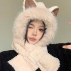 Sweet Fox Ears 2-in-1 Hat and Scarf