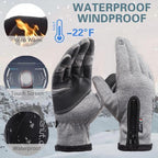Unisex Winter Warm Waterproof Touchscreen Gloves