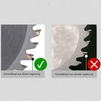 Ultrap thin cutting disc made of alloy