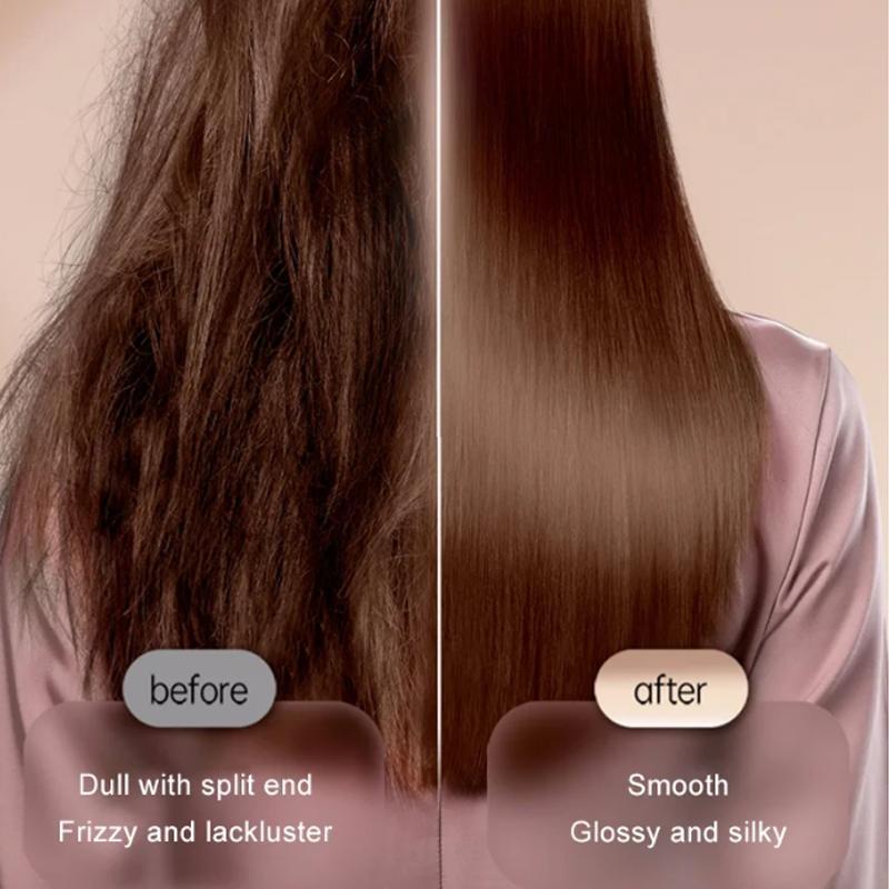 Hair straightening brush