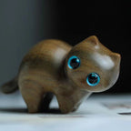 Sandalwood handmade wooden cat