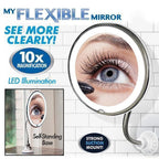 10x magnification LED illuminated makeup mirror