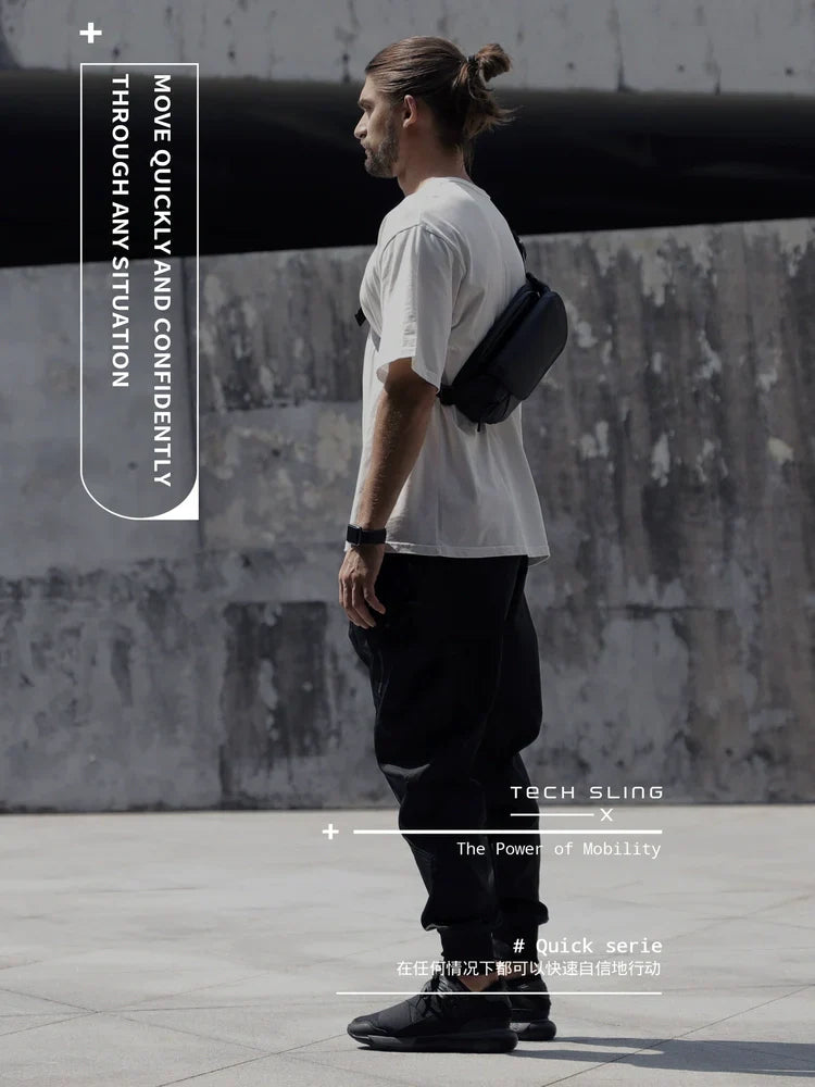 Trendy Men's Crossbody Chest Bag - Sporty Waist Pack