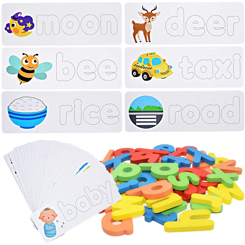 Letter recognition spelling game