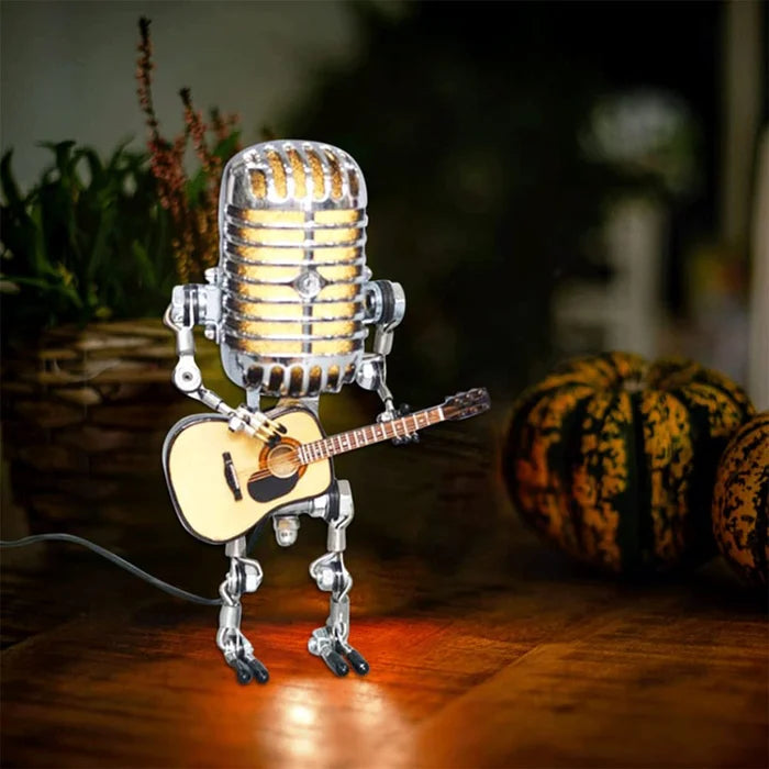 Retro Microphone Robot