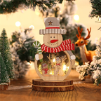 LED Christmas Wooden Ornaments Lighting