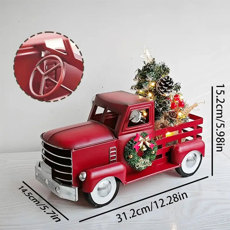 Christmas Truck with Twinkling Lights