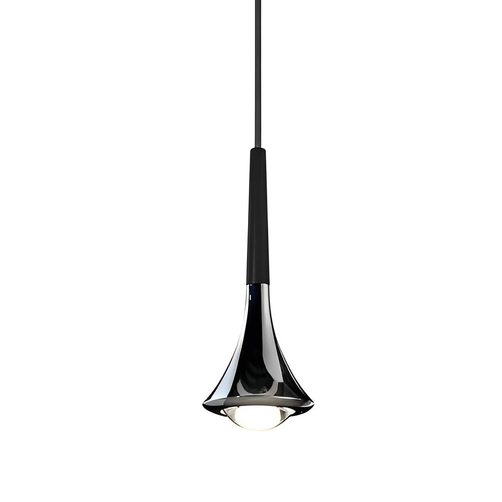 LumiDrop Nordic Design Pendant Light | Drop Shape | Elegant LED Light for Dining Room & Living Room | In Black, Gold & Chrome