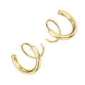 Double Twist Spiral Earrings