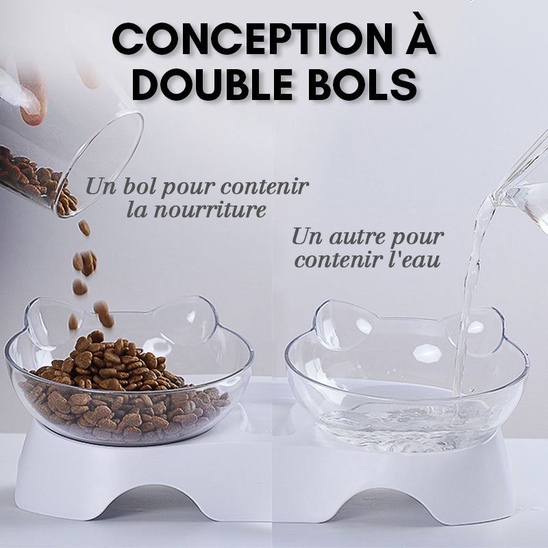 Feeding bowl for cats