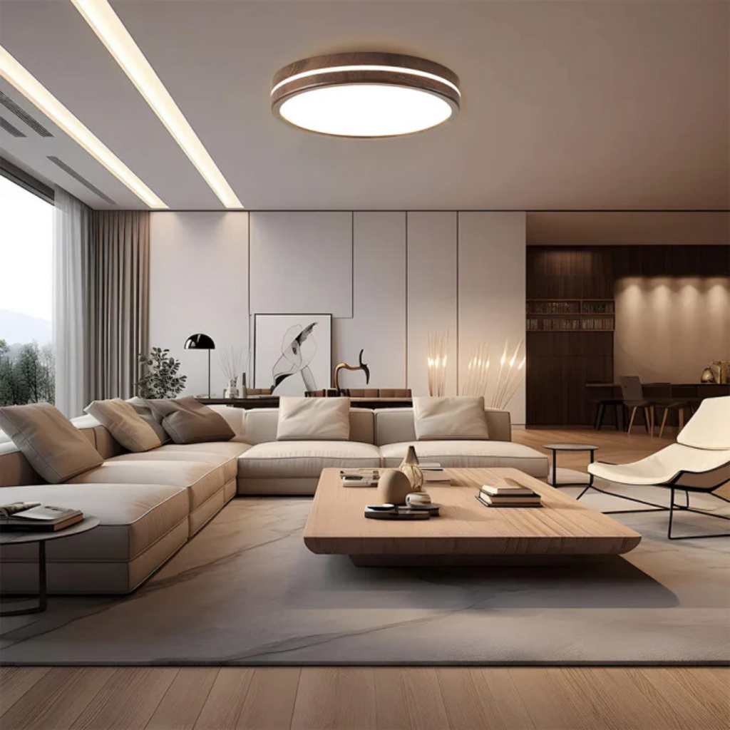 Stylish Wooden LED Ceiling Lamp