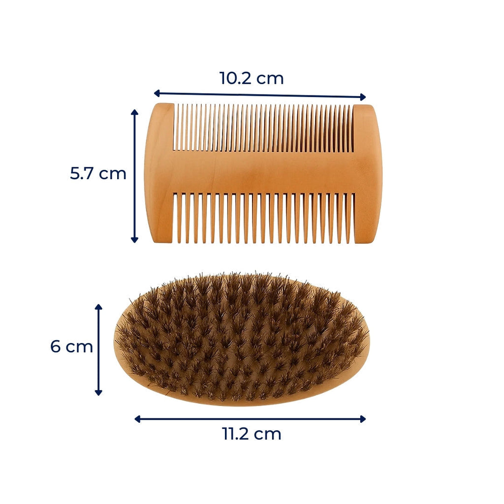 Easy Lather & Frizz Control – Soft Bristles – Skin-Friendly Grooming – Perfect Daily Beard Care for Men