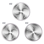 Alloyed saw blade for lawn mower