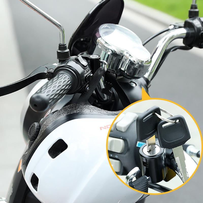 Multifuntional motorcycle helmet security lock
