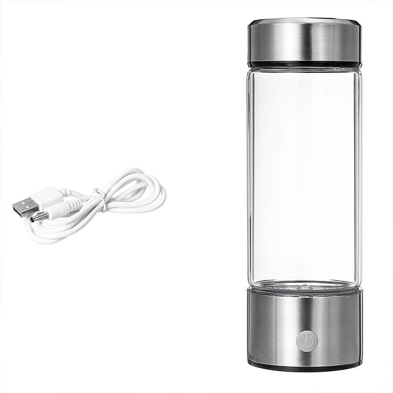 Water bottle for hydrogen generation