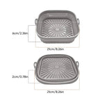 Air Fryer Silicone Grill Pan Reusable Baking Tray