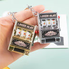 Keychain designed as a slot machine