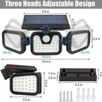 Solar-powered outdoor wall lamp