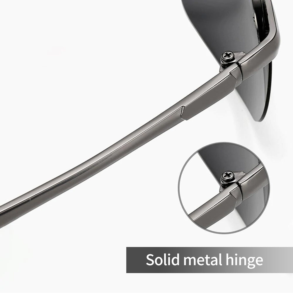 Photochromatic sunglasses with anti-glare polarized lenses