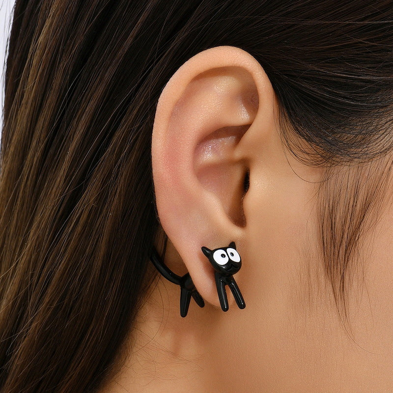 Cute kitten earrings