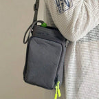 Water-Resistant Crossbody Water Bottle Bag with Front Pocket