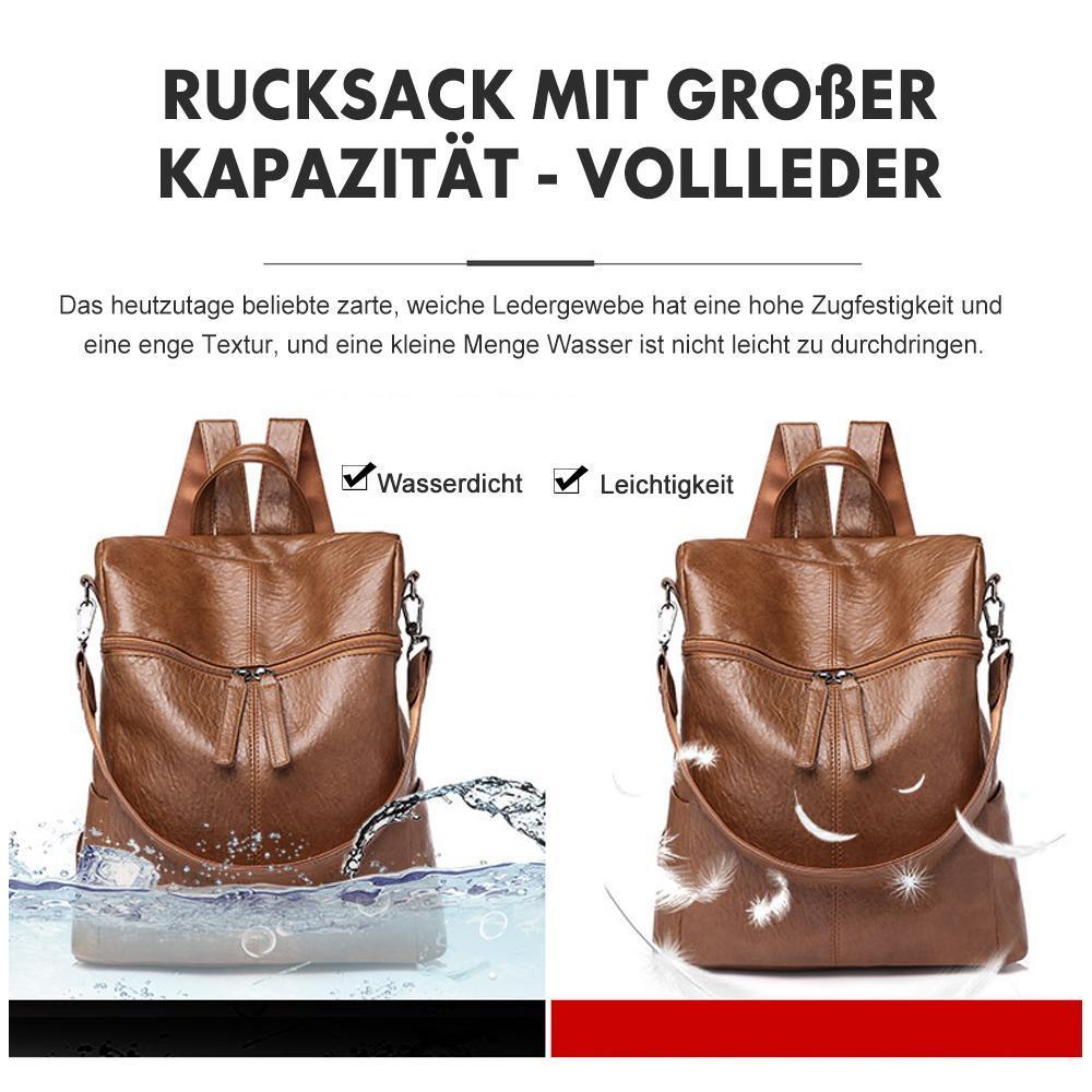Rucksack with large capacity - Full leather