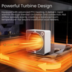 500W Electric PTC Ceramic Heater | Rapid Heating, Energy Efficient & Safe for Indoor Use in Winter