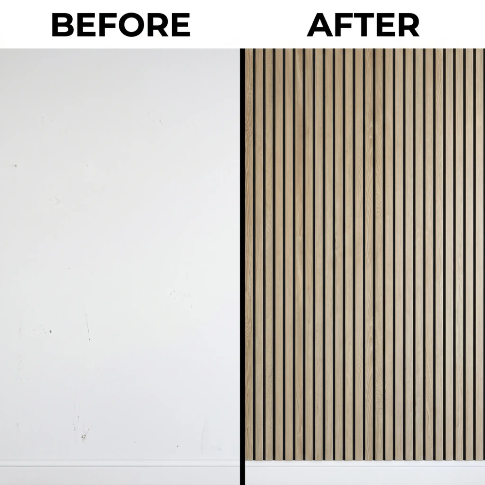 WoodLook Wall Panels – Self-Adhesive 3D PVC Wall Covering for Quick Living Effect