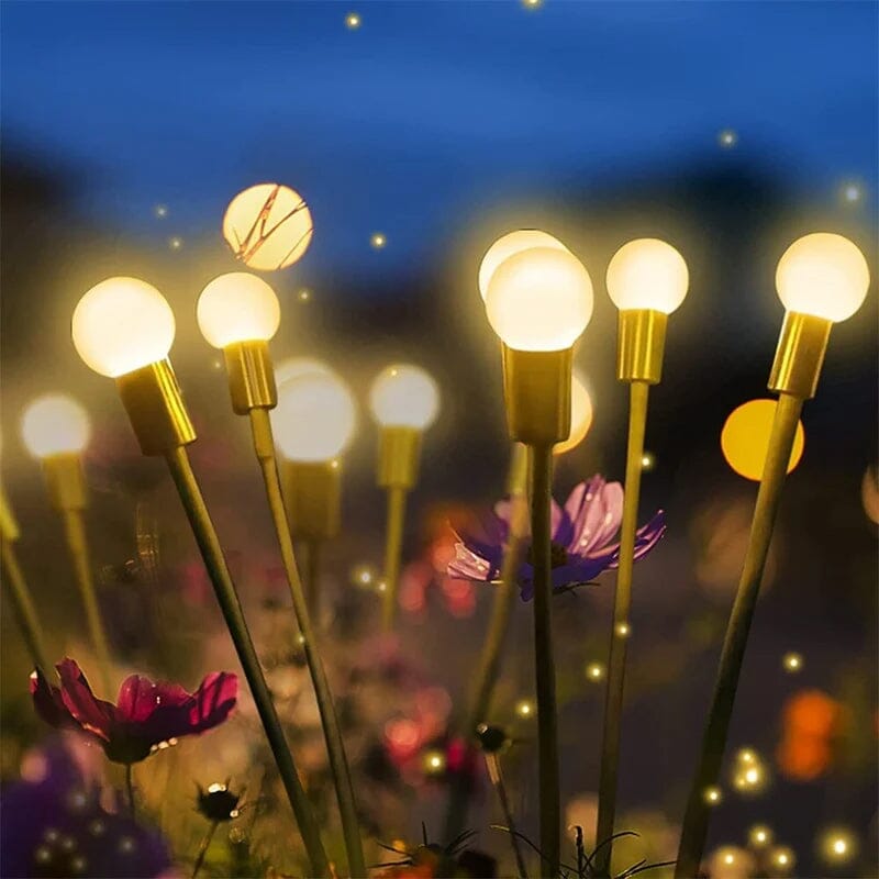 Solar-powered Firefly Garden Light