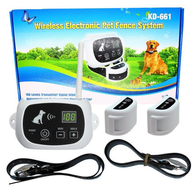 Wireless Dog Containment System with Training Function – Suitable for Small and Large Gardens