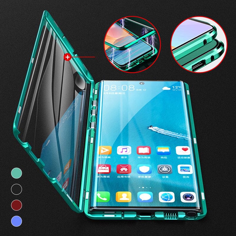 Samsung magnetic tempered glass double-sided phone case
