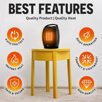 HeatEase Compact Portable Heater – Stylish, Oscillating & Energy Efficient