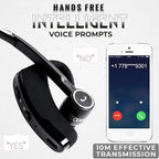 Bluetooth V8S Headset with Noise Cancellation, 8-Hour Playback and 10 m Range