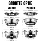 Master Chop - Stylish 3-in-1 Cutting Drawer made of stainless steel
