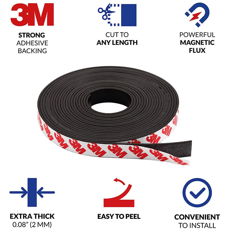 Self-adhesive magnetic tape