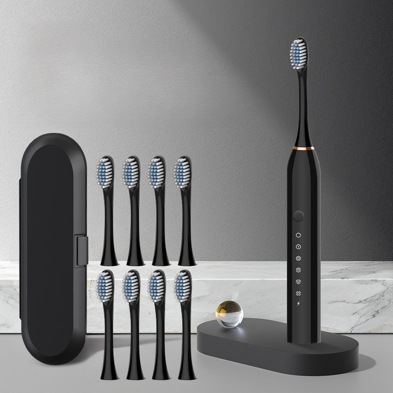GlowSmile Sonic Toothbrush – Rechargeable with 5 Modes and 8 Brush Heads