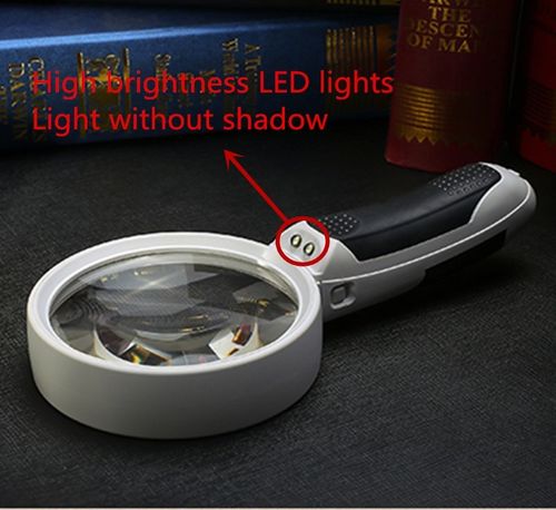 20X magnifying glass with LED light