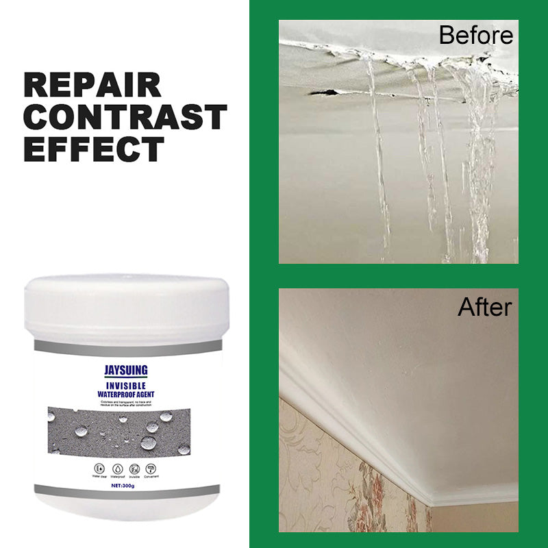 Transparent waterproof coating agent