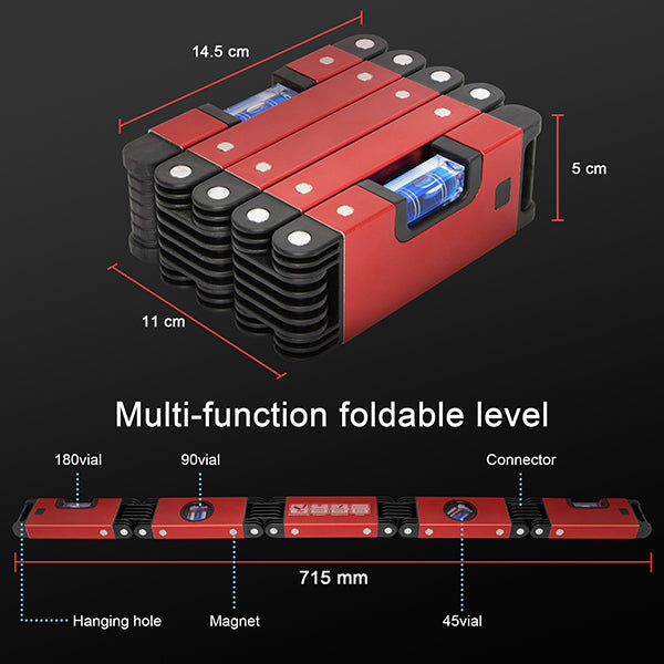 Multi-Functional Foldable Level