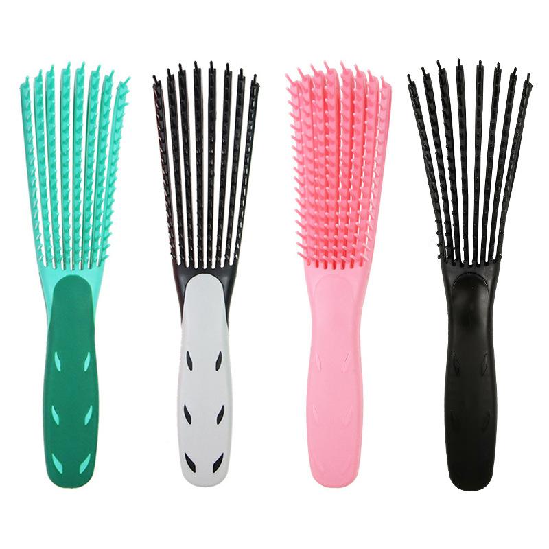 Detangling brush for curly hair