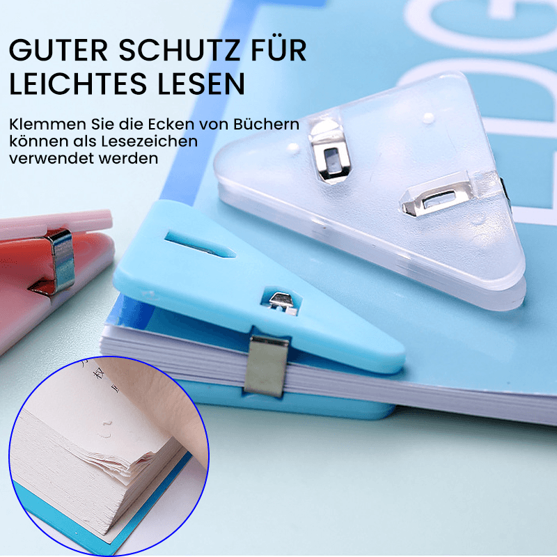 Triangular data closure clips