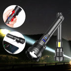 Tactical rechargeable laser LED flashlight