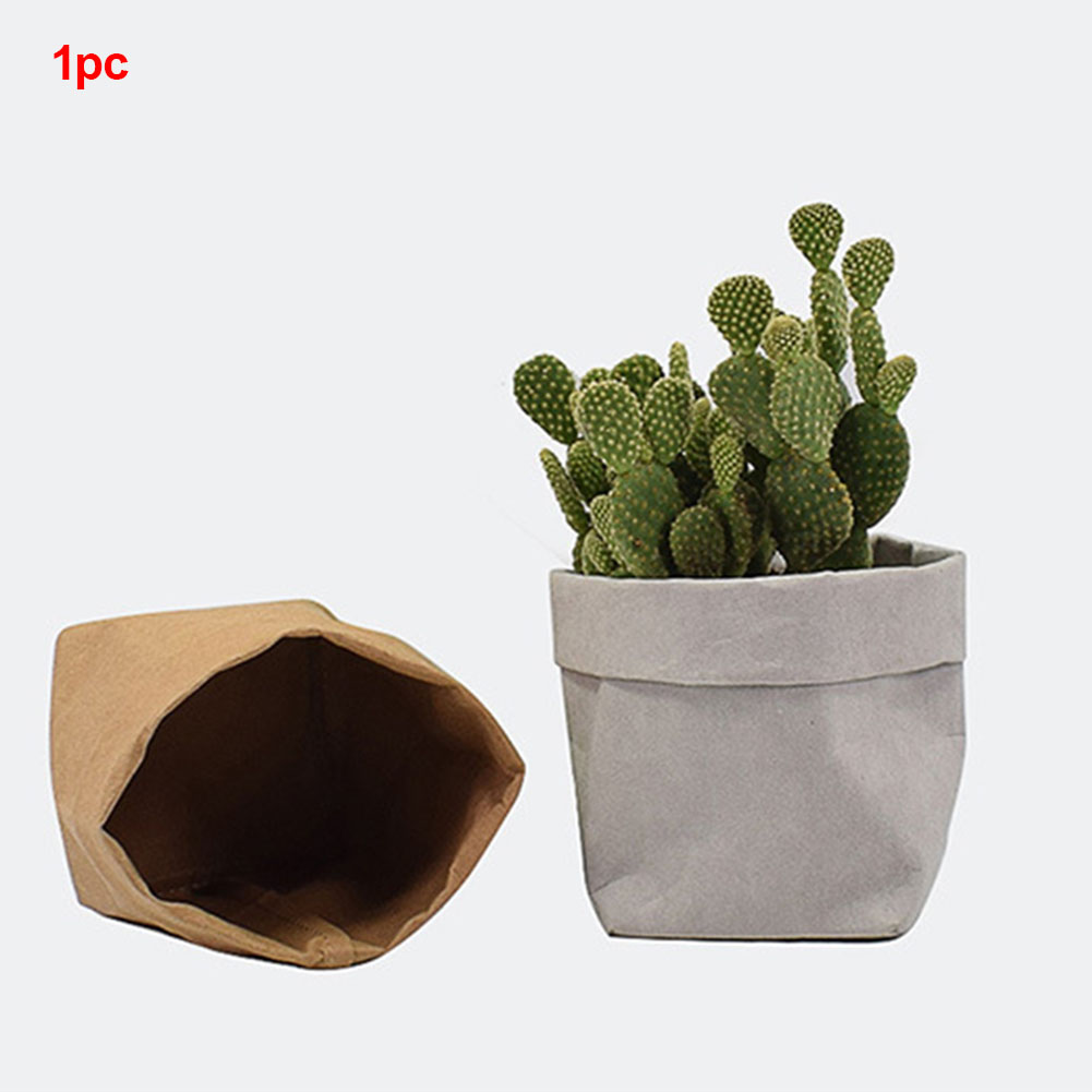 Stylish plant pots made of paper for modern decoration